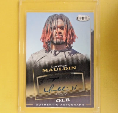 LORENZO MAULDIN  2015  ROOKIE  AUTO. BLACK  Sage #A49  NY Jets (Ottawa R'blacks) - Image 1 of 4