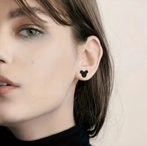 Womans Earrings Mickey Mouse Earings Black Womans Girls Earrings  - Picture 1 of 8