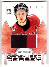 07-08 ITG Cody Franson Jersey O Canada 3 Color Rookie 2007