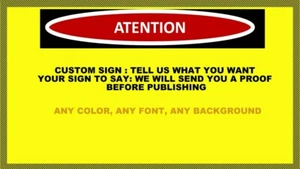 CUSTOM REG SECURITY SAFETY SIGN AUTHORIZED WORK HOME BUSINESS PHOTO ALL SIZES 01 - Picture 1 of 6