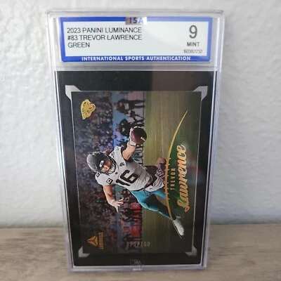 2023 Panini Luminance - Green #83 Trevor Lawrence /100 ISA 9 - Image 1 of 2