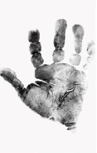 3x Karten Hand Abdruck Fuss Set Baby Fuß Geburt Baby Säugling mit Stempelpad - Bild 1 von 12