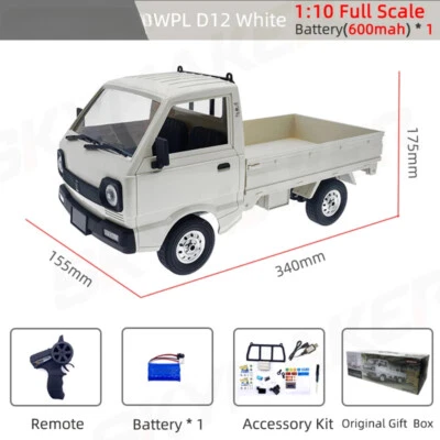 1:10 RC Car Simulation Drift Climbing Truck LED Light on-road Car Trucks for Toy - Image 1 of 4