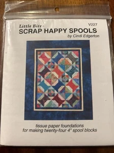 Scrap Happy Spools Mini Quilt Pattern By Little Bits VSP227 - Picture 1 of 2