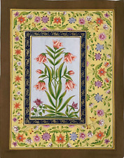 Beautiful Flowers in Full Bloom in Watercolor Handmade paper Decor Painting