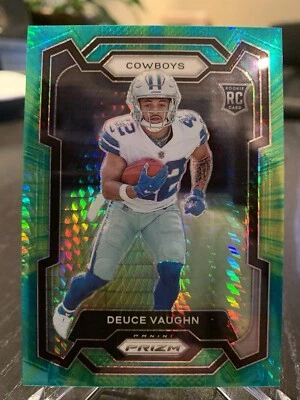 2023 Panini Prizm Deuce Vaughn rookie Hyper Green /175 Dallas Cowboys🔥RC - Image 1 of 2