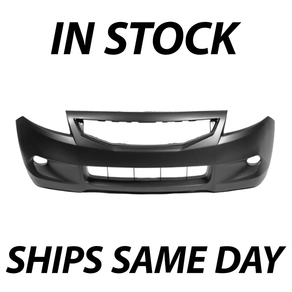NEW Primered - Front Bumper Cover Fascia for 2008-2010 Honda Accord Coupe 2 Door - Imagem 1 de 4