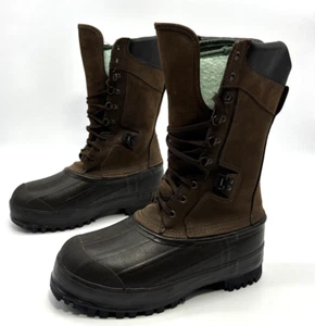 Lacrosse Herren Größe 7 Leder Gummi Braun Schneestiefel Herausnehmbares Wollfutter Stiefel - Bild 1 von 6