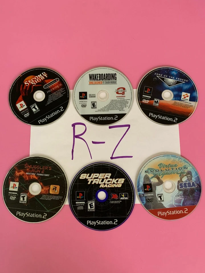 PS2 Sony Playstation 2 (R-Z) PICK & CHOOSE *Discs* B3G1 Buy 3 Get 1 Free - Image 1 of 1