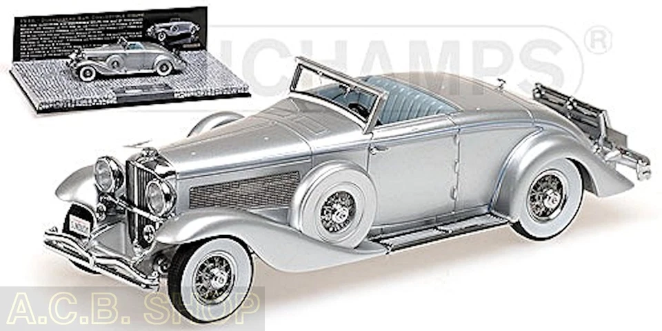 Duesenberg Sjn Convertible Coupè 1936 1:43 Minichamps First Class Collection - Immagine 1 di 3