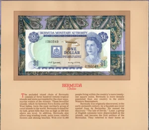 Most Treasured Banknotes Bermuda 1982 1 Dollar P-28b.3 UNC A/6 360349 - Picture 1 of 3
