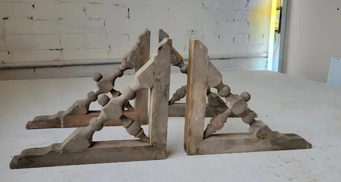 Antique Porch Brackets Victorian Gingerbread Architectural Salvage Shelving USA Cover