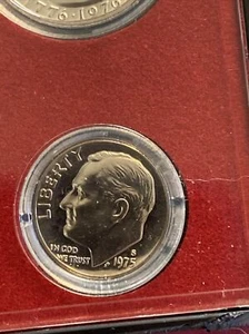 SCHÖNER CAMEOPROOF 1975-S ROOSEVELT DIME ps75 - Bild 1 von 2