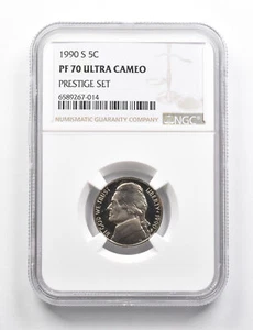 PF70 UCAM 1990-S Jefferson Nickel Prestige Set NGC RARE PEDIGREE *9783 - Picture 1 of 3