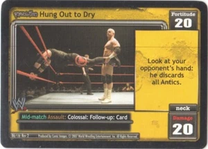WWE: Hung Out to Dry [Played] card type Mid-match REVOLUTION Raw Deal Wrestling  - Picture 1 of 1