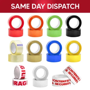 Heavy Duty Parcel Packaging Tape for Sealing & Packing Box Cartons 48 mm x 66 m - Picture 1 of 75