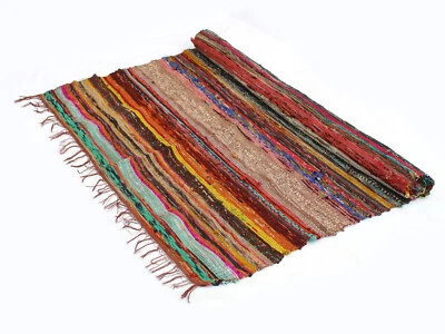 Alfombra Chindi grande decoración de piso área alfombra de trapo decoración del hogar alfombra india bohemia Foto 1 de 4