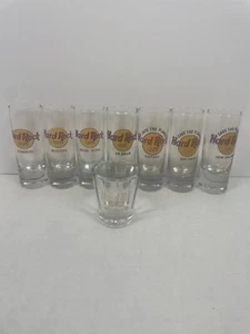 Hard Rock Cafe Shot Glass Lot 8 Various Cities London La Jolla San Diego Boston - Picture 1 of 7