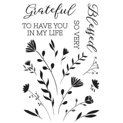 Juego de sellos de goma transparentes sin montar colección FULL BLOOM Kaisercraft CS329 nuevo Foto 1 de 2