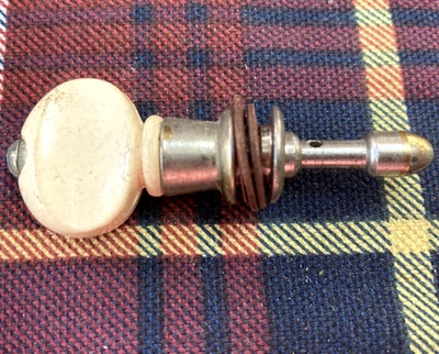 Single Vintage Grover Champion White Button Banjo Friction Tuner~ 2-1/4" - Image 1 of 2