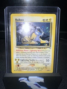 Pokémon Raikou Holo 13/64 Neo Revelation Unlimited 2001 NM - Bild 1 von 3