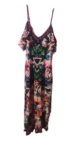Flying Tomato Tropical Jumpsuit Floral Ruffle Small Hawaii Vacation Romper - Picture 1 of 6
