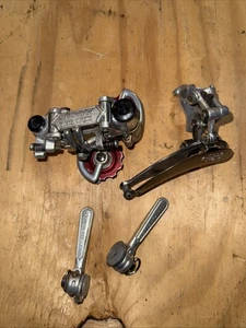 Vintage Campagnolo Nuovo Record Group Set Shifters Rear Front Derailleur - Picture 1 of 13