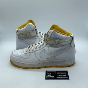 Size 10.5 - Nike Air Force 1 '07 High Laser Orange White Leather (CV1753-107) - Picture 1 of 8
