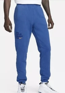 NEW Nike Sport Sanctuary Club Jogger Sweat Pants Large Blue Cotton Blend - Picture 1 of 8