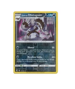 Pokemon - Galarian Obstagoon - 161/26 - Reverse Holo Rare - Fusion Strike - NM/M - Bild 1 von 1