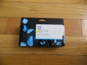2026 GENUINE HP #72 Yellow Ink Cartridge C9373A DesignJet T610-T2300 NEW SEALED - Picture 1 of 1