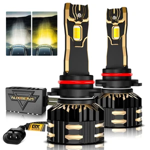 AUXBEAM 9005 HIGH POWER & BRIGHTNESS GX BI-COLOR SERIES 25000LM 110W LED BULBS - Picture 1 of 9