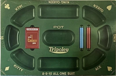 Vtg Tripoley Game Players Edition No.300 Complete 3D Plastic Tray 1989 Very Nice - Image 1 of 4