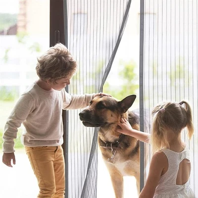 Curtain Door Mesh Magnetic Fastening Mosquito Fly Bug Insect Net Screen Magic - Image 1 of 4
