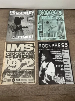 Rock Press Magazine Collecction 1992-93 San Diego Band Directory Music Directory - Image 1 of 4