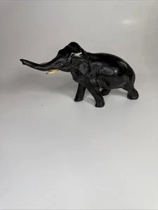 Schöne Vintage massive Bronze Skulptur Elefant - Bild 1 von 8