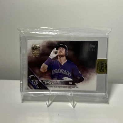 2017 Topps Archives Trevor Story Auto Card /99 2016 Update Series #US114 - Image 1 of 2