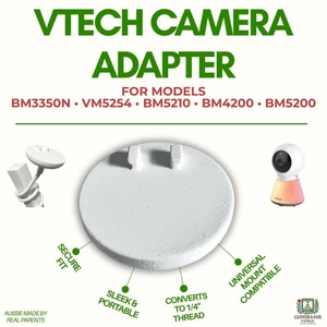 VTech BM3350N + More Baby Monitor Tripod Adapter: 1/4" Thread 3D Printed Mount - Picture 1 of 5