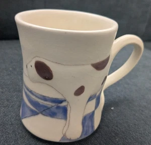 Vintage Art Pottery Signed Beth Fein Dog Mug 1979 - Picture 1 of 10