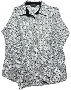 Aura from the Women at Wrangler Black Snap Button Western Style Shirt Size Med - Picture 1 of 8