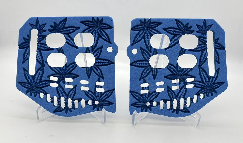 复制品 定制 激光切割 雕刻 JT 软耳朵 - 蓝色 420 杂草叶 — 第 1/1 张图片