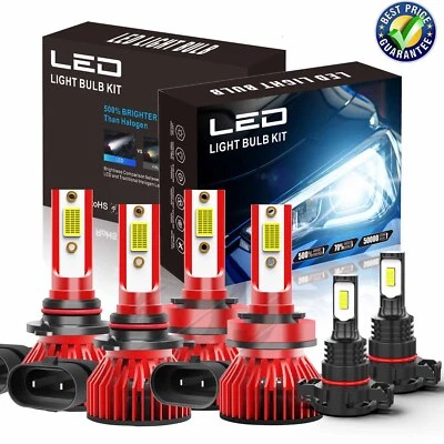 适用于雪佛兰 Trax 2019 - 2020 组合 6x 6000K LED 车头灯 + 雾灯灯泡套件 — 第 1/4 张图片