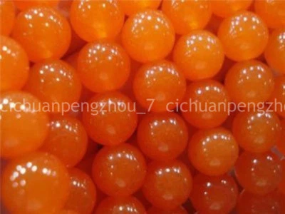 Lindas contas soltas redondas de topázio laranja raro 10 mm 15" AA - Imagem 1 de 3