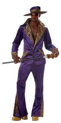 70s & 80s Sweet Daddy Pimp Mens Adult Costume - Image 1 of 2
