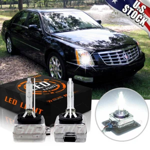 Front Stock HID Headlight Bulbs for Cadillac DTS 2006-2011 Low & High Beam Set 2 - Picture 1 of 13