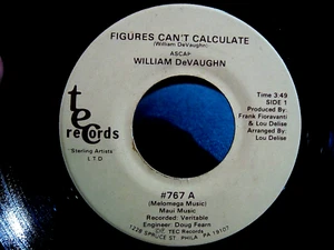 William Devaughn Tec Promo 45 Figuren Can't Calculate 1980 Funk Soul sehr guter Zustand ++ Vinyl - Bild 1 von 2