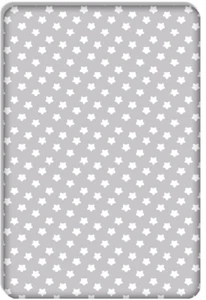 BABY FITTED JUNIOR BED SHEET 100% COTTON MATTRESS 160x80cm Big Stars on Grey - Picture 1 of 1