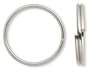 Split Ring, 100 Silver Steel 10mm Round with 8.5mm ID to Secure Your Charms - Picture 1 of 2
