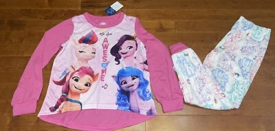 My Little Pony Girl’s Long Sleeve Shirt & Pants Pajamas Size 6-6X New - Image 1 of 4