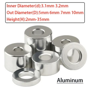 Arandelas espaciadoras redondas de aluminio juntas de manga corta de buje - Imagen 1 de 5